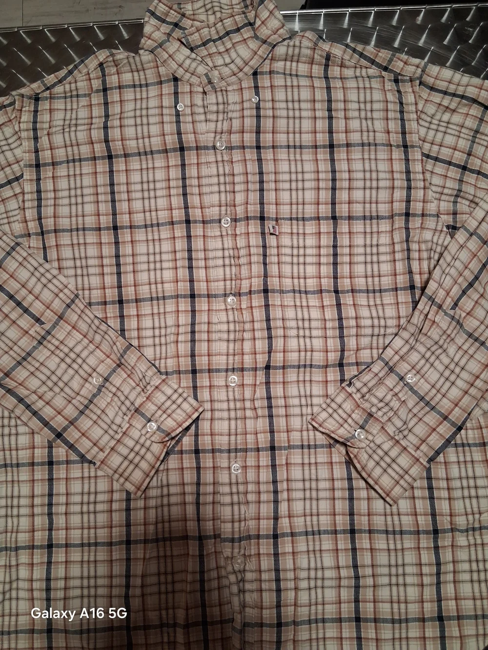 Polo by Ralph Lauren Beige Plaid Button-Down Shirt